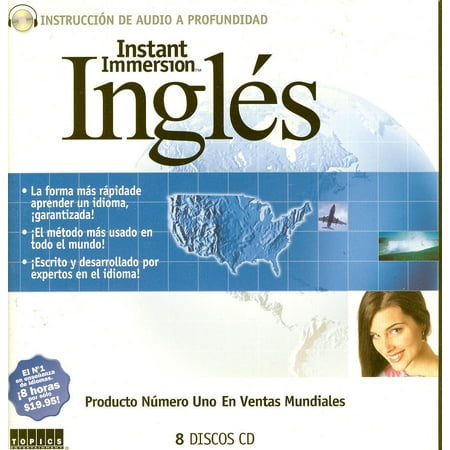 - Instant Immersion Language Learning INGLES (Spanish to English) 8 Audio CD Set (listen in your car)