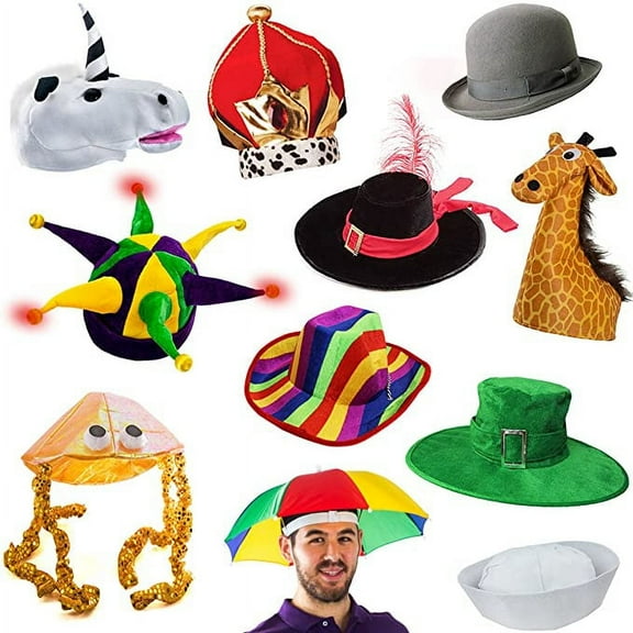 6 Costume & Party Hats by Funny Party Hats