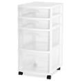 thumbnail image 1 of Sterilite 4 Drawer White Cart - 2 Pack, 1 of 4