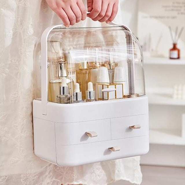 EGNMCR Cosmetic Organizer Large Capacity Household Desktop Organizing Dresser Beauty Organizer