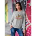 thumbnail image 2 of Oh Deer It's Christmas Here Sweatshirt Women -Image by Shutterstock, Female 4X-Large, 2 of 4