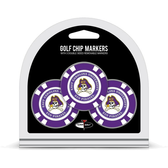 ECU Pirates Golf Chip 3-Pack Set