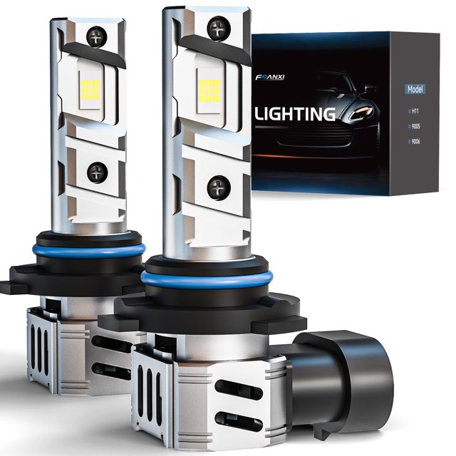 Faros antiniebla FRANXI 9006/HB4, 60 W, 6000 K, luz blanca fría, 2 bombillas