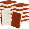 thumbnail image 1 of Natural Plant Based Scrub Sponge 15Pack, Palm Fiber Scrubbing Sponge with Non Scratch Biodegradable Compostable Sponges,Durable No Smell Dishwashing Kitchen Scrubber, 1 of 7