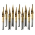 thumbnail image 4 of 10x Herramientas de Grabado de material acero de Tungsteno para Grabar, Cortar y Plásticos, Cobre, Aluminio, , Nylon, Resina, F DYNWAVEMX Fresa de acero 10pcs, 4 of 8