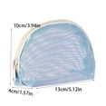 thumbnail image 3 of WeDecorBay Makeup Bag Large Capacity Portable Cosmetic Organizer Durable Material Convenient Handheld Travel Essential for Women Blue,13*10*4cm, 3 of 5