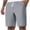Gray, variant on LEKWK Linen Shorts for Men Lightweight Soft Breathable Summer Shorts Elastic Waist Drawstring Casual Bottoms with Pockets Fashion Beach Vacation Outfits
