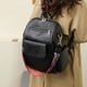 thumbnail image 5 of Mochila de viaje para mujer, de piel sintética, con borlas, para hombro, convertible, 5 of 5
