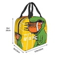 thumbnail image 3 of Honeii T-Rex Playing Football Print Lunch Bag Women, Lunch Box Lunch Bag for Women Adult Men, Small Leakproof Cute Lunch Tote Large Capacity Reusable, 3 of 8