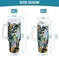 thumbnail image 6 of Yayeee 30oz Stainless Steel Tumbler with Straw and Handle Double-Wall Insulated Travel Water Bottle, Colorful Leaves, 6 of 8
