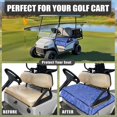 thumbnail image 4 of Whosucclay Blue Tie Dye Pattern Towel Shields, Non-slip Convenient Fold-Away Design Blanket for Most 2 Seats 4-Pocket Storage Golf Cart Seat Cover, 52.36 x 32.28 inch, 4 of 7