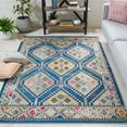 thumbnail image 2 of SAFAVIEH Madison Dayna Trellis Bordered Area Rug, Blue/Beige, 9' x 12', 2 of 8