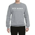 thumbnail image 2 of Boy Mama All Day Everyday Mom Son Gift | Mens Mother's Day Crewneck Graphic Sweatshirt, Heather Grey, Medium, 2 of 4