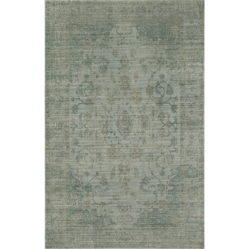 Rugs America Asteria Collection Green Green AI250A Transitional Floral