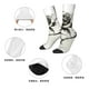 thumbnail image 5 of Balery Black And White Rose Calcetas Largas con Estampado para Hombre y Mujer – Suaves y Transpirables, Talla Única (US 5-11), 5 of 6