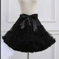 thumbnail image 3 of Women Lolita Cosplay Petticoat Puffy Layered Ballet Tutu Skirt Bow Underskirt, 3 of 18
