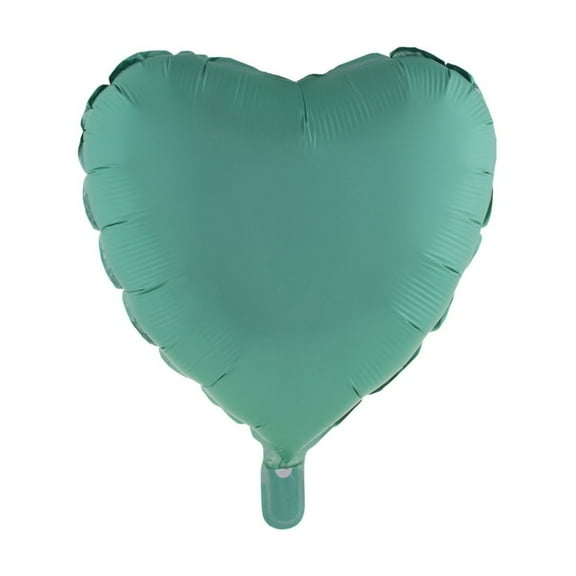 Balloon-Foil-Heart-18"x19"-Matte Teal
