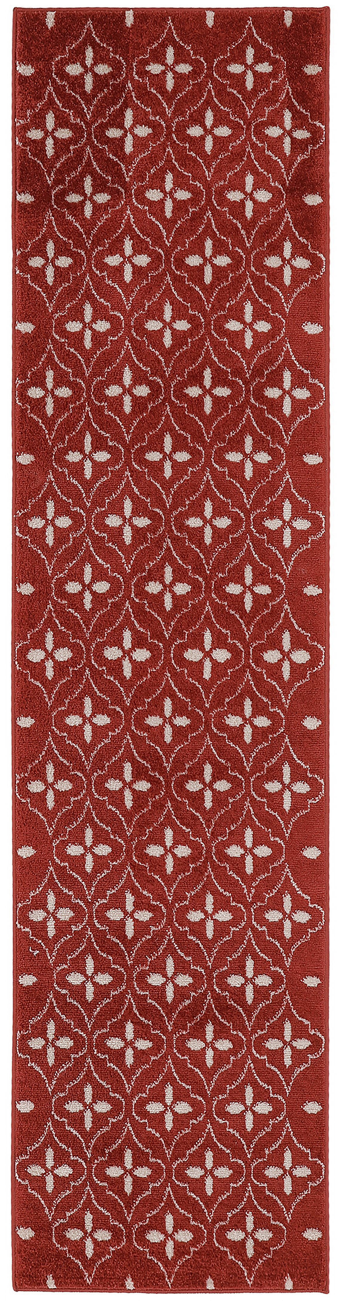 Nourison Essentials Indoor/Outdoor Brick Ivory 2'2" x 7'6" Area Rug (2x8)