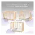 thumbnail image 2 of Cuna de Madera Convertible 3 en 1 Esquimal - Cuna, Cama Montessori y Sillón (Madera-Neutral, 125x65 cm), 2 of 7