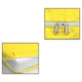 thumbnail image 6 of 4 Piece Zipper Sheet Set Includes (1 Zipper Fitted Sheet, 1 Flat Sheet And 2 Zipper PillowCase) with 10 Inch Deep Pocket 800 TC 100% Egyptian Cotton Solid Yellow Color Cal King Size, 6 of 7