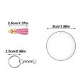 thumbnail image 4 of justharion 90pcs Keyring Metal DIY Decoration Acrylic Key Disc Hand Craft Jump Ring Leather Tassel Set Tassel Color Random, 4 of 8