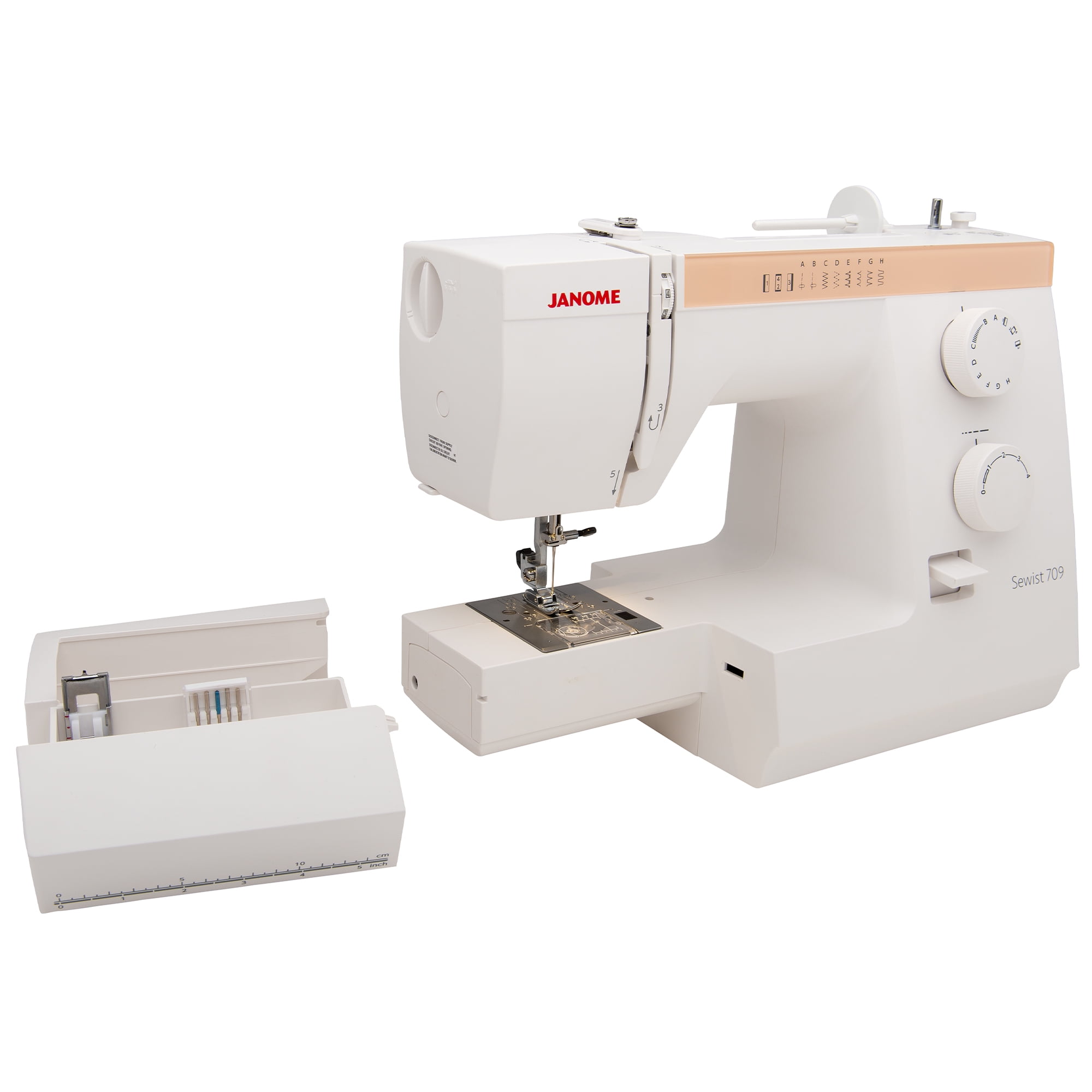 Janome Sewist 709 Mechanical Sewing Machine with Foot Pressure Adjustment