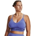 thumbnail image 4 of Under Armour Women's Seamless Low Impact Long Sports Bra, (200) Taupe Dusk / / Black, X-Large, 4 of 5