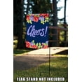 thumbnail image 4 of Toland Home Garden Purple Floral Cheers Flower Cheers Flag Double Sided 12x18 Inch, 4 of 5
