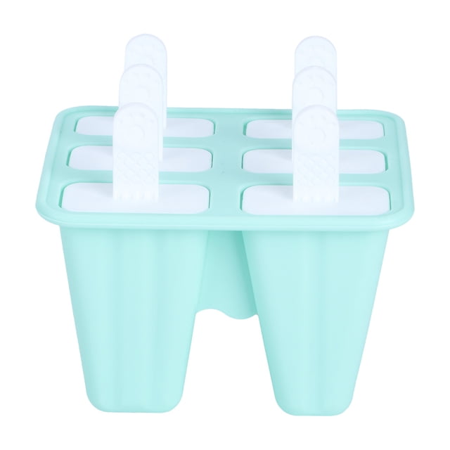 Moldes de silicona para helados ecológicos, herramientas para hacer helados DIY para el verano, 6 rejillas