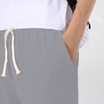 thumbnail image 3 of CIAKGIAF Men Shorts Drawstring Elastic Waist Solid Casual with Pockets Jogging Shorts, 3 of 9