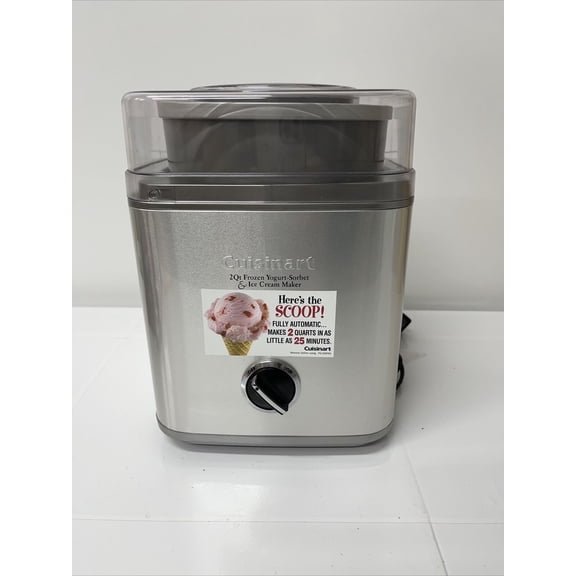 Cuisinart ICE-30BCP1 Pure Indulgence 2-Quart Ice Cream and Sorbet Maker - Brushed Metal