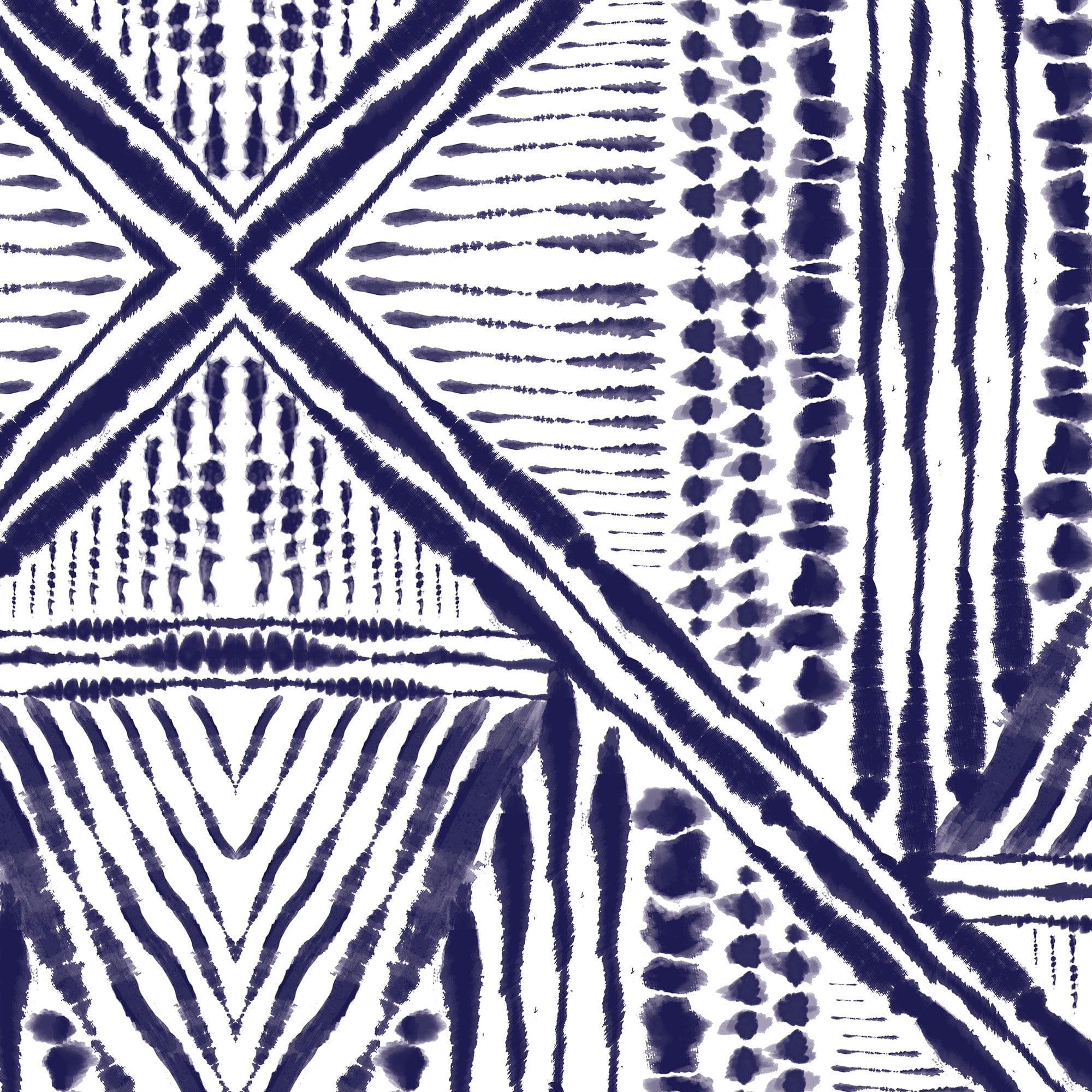 Masterpiece Art Gallery Inky Kaleidoscope Pattern II by Amanda Murray Canvas Graphic Art Print 24" x 24"