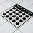 thumbnail image 4 of Ebbe-America Square Grate - 3.75" x 3.75" 304 Stainless Steel Plate Drain (Black Chrome), 4 of 4