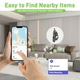 thumbnail image 3 of 4PCS Air Tracker Tag, Item Finder Bluetooth Smart Tracker Tags Works with Find My App (iOS Only), Tracker for Keys, Luggage, Bags, Wallets, Pet, Gifts (Black, with Silicone Cases), 3 of 7