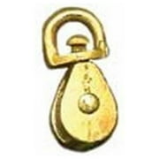 BARON C-0173B-2 Swivel Eye Single Rope Pulley, 50 lb Weight Capacity, 7/16 in Rope