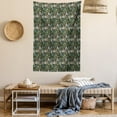 thumbnail image 2 of Tropical Tapestry, Vintage Style Exotic Botanical Pattern with Repeating Hawaii Plants, Wall Hanging for Bedroom Living Room Dorm Decor, 40W X 60L Inches, Seal Brown Multicolor, by Ambesonne, 2 of 5