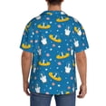 thumbnail image 7 of Goofa Cartoon Goose Printed Men's Casual Short-sleeved Shirt,Lightweight Breathable Button-down,Summer Casual men's top,Versatile Fashion shirt-Small, 7 of 7
