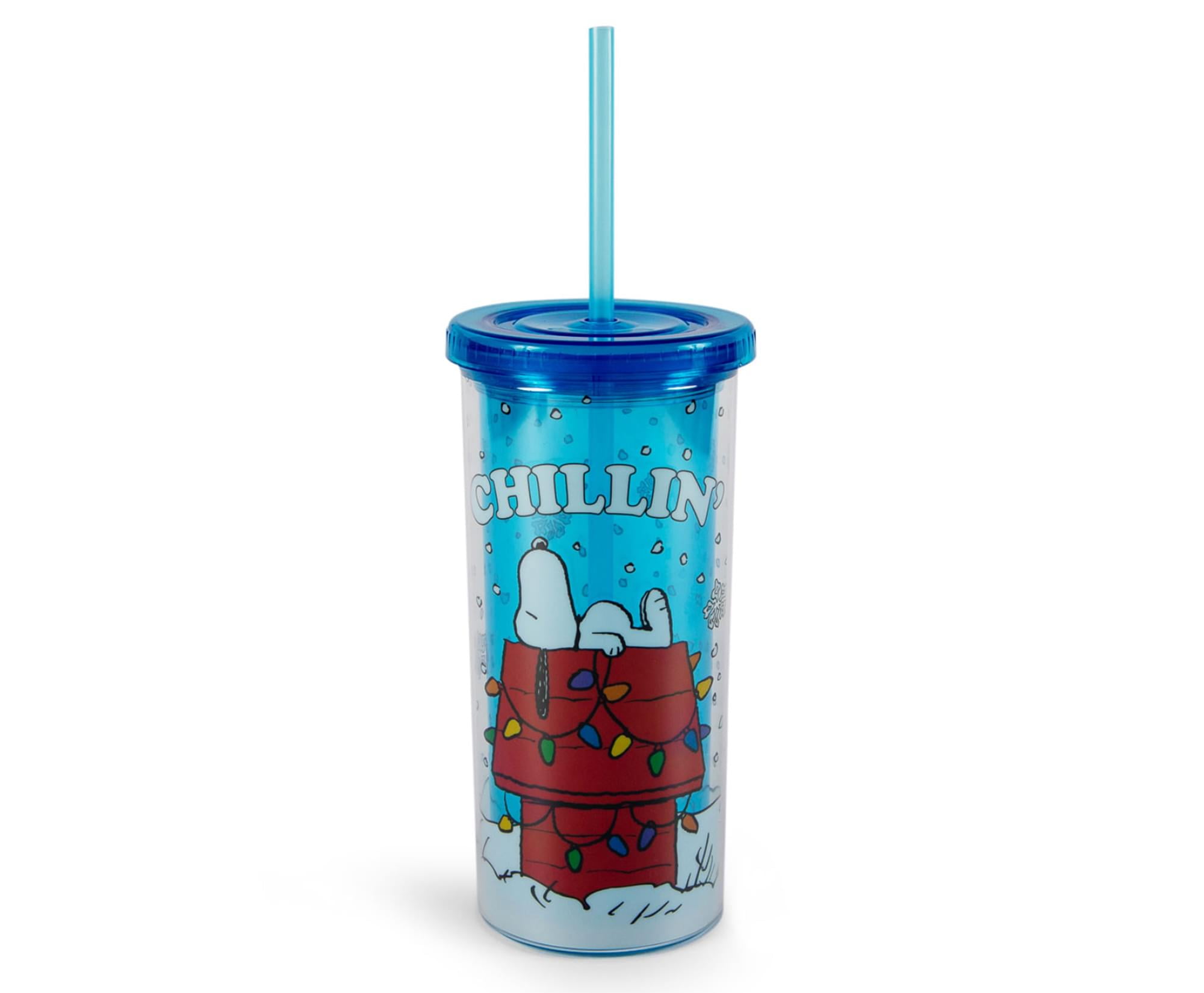 RUGRATS COLD CUP WITH FLIP STRAW 16 OZ GIFT NEW COLLECTIBLE TUMBLER PLASTIC CUP 