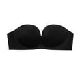 thumbnail image 2 of Sujetador sin tirantes para mujer, ropa interior invisible antideslizante, soporte inalámbrico, adhesivo en el pecho para vestido de novia, negro, 36 / 80AB Scienceny AP001168-03B, 2 of 7