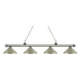 thumbnail image 2 of Z-Lite - Riviera - Four Light Island/Billiard Antique Silver Glass Antique, 2 of 2