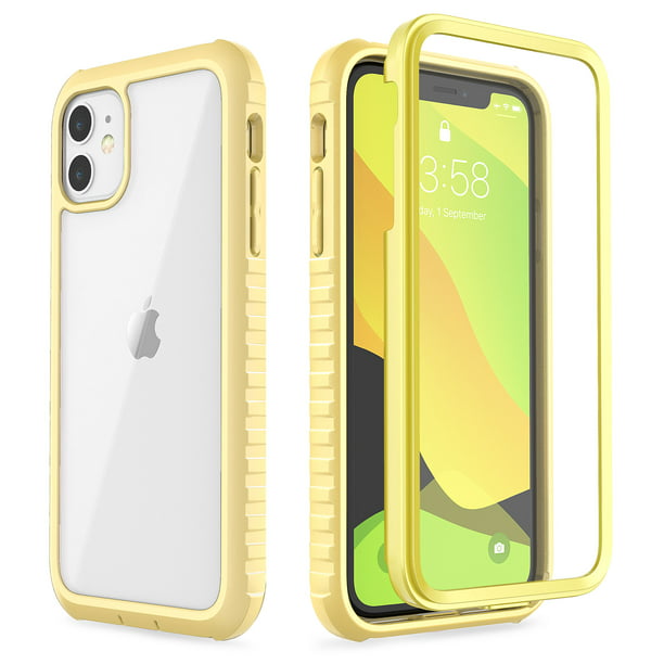 Iphone 11 Case Ulak Clear Heavy Duty Protection Shockproof Rugged Cover Designed Flexible Soft Tpu Bumper Safe Grip Protective Cover For Apple Iphone 11 6 1 Light Yellow Walmart Com Walmart Com