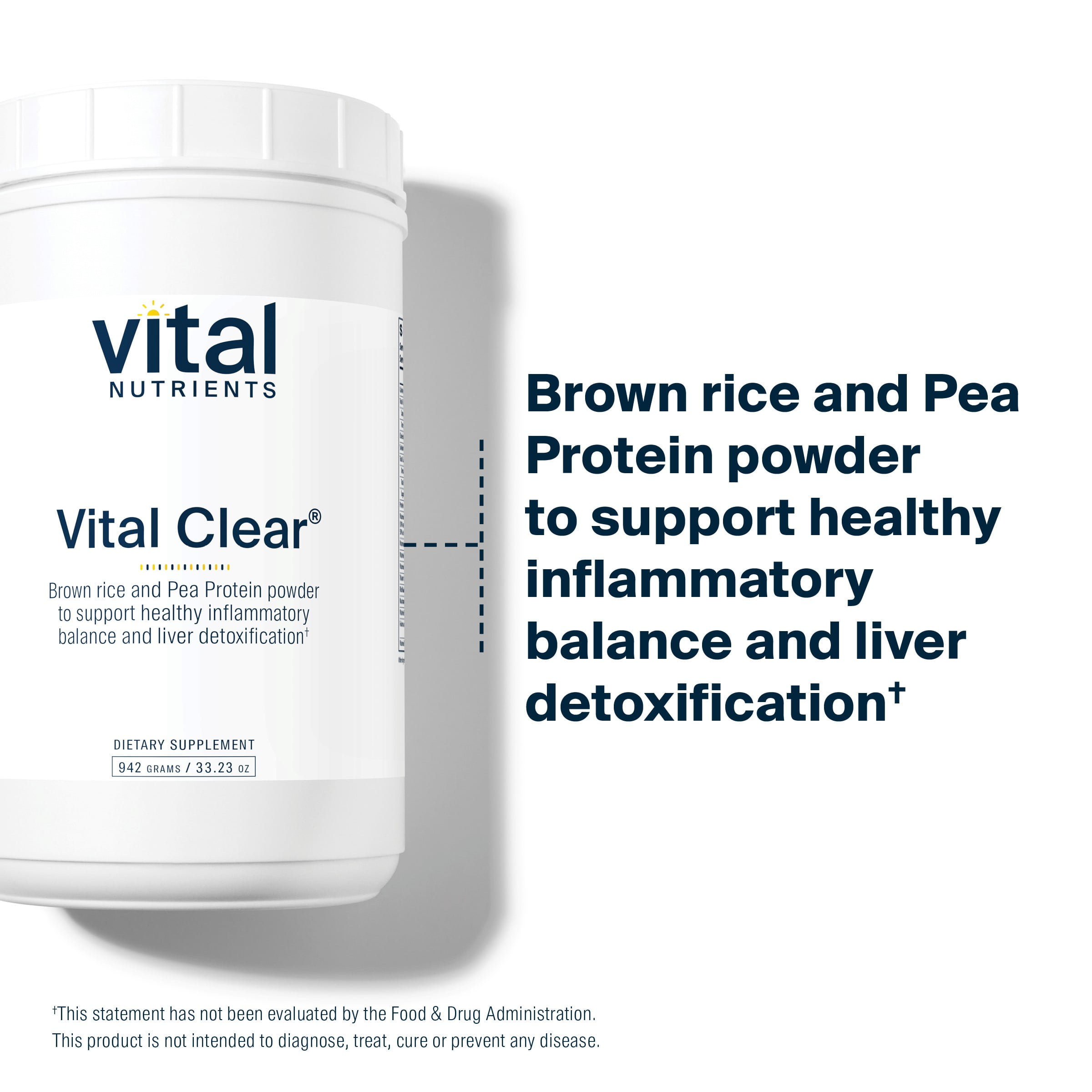 Vital Nutrients - Vital Clear - Nutritional and Herbal Support for a Healthy Inflammatory Response, Normal Blood Sugar Levels, and Detoxification - Vegetarian - 942 Grams