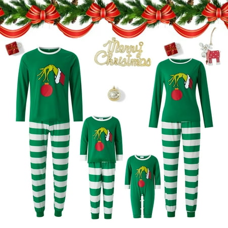 

EWODOS Family Christmas Pajamas Matching Set Xmas Holiday Sleepwear for Men Women Baby Girl Boy Pjs Homewear