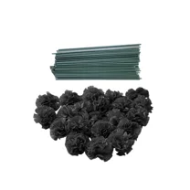 50 Artificial Silk Carnation Flower Head with Stems Set,Vase Fillers, for Home Bridal Wedding Party Birthday Cake Ornaments,Handmade Wrist Corsage,3" Multiple Petals Heads with 8" Stems