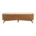 thumbnail image 2 of Alpine Furniture Flynn Bedroom Bench in Acorn Brown, 2 of 7