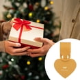 thumbnail image 4 of Unique Bargains 1 Pc Heart Shape Luggage Tag for Travelling Ginger Yellow Polyurethane, 4 of 5