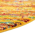 thumbnail image 6 of Rugs.com Calypso Collection Rug – 8 Ft Round Yellow Medium Rug Perfect For Kitchens, Dining Rooms, 6 of 8