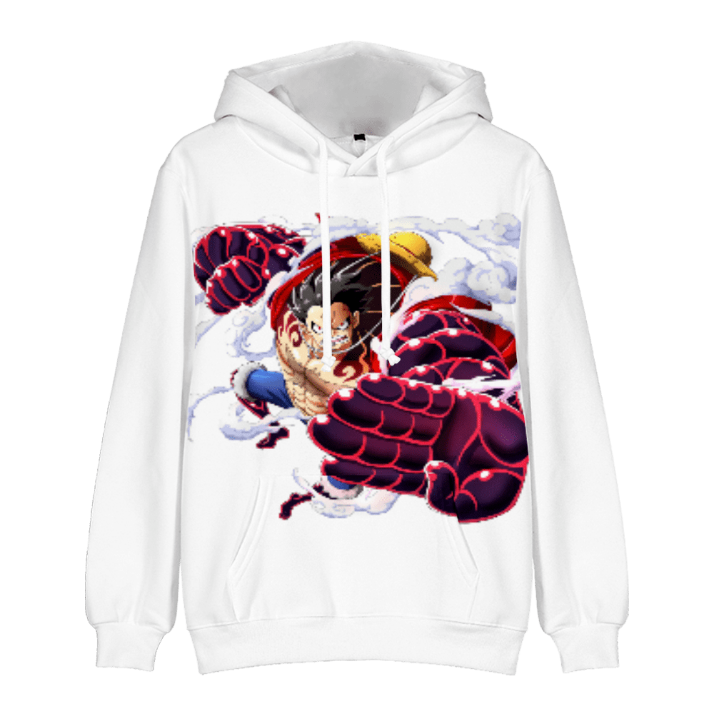 One Piece Anime Pullover Hoodie 3D Printed Luffy Zoro Hoodies Cosplay ...