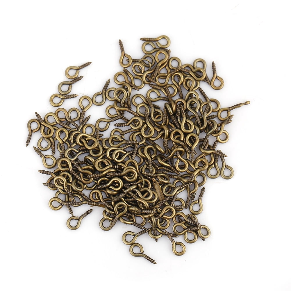 Eye Hooks,200Pcs / Bag Eye Screw Eye Hooks Eye Pins Ultimate Reliability