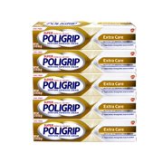 5 Pack - Super Poligrip Extra Care Denture and Partials Adhesive Cream, 2.2 oz